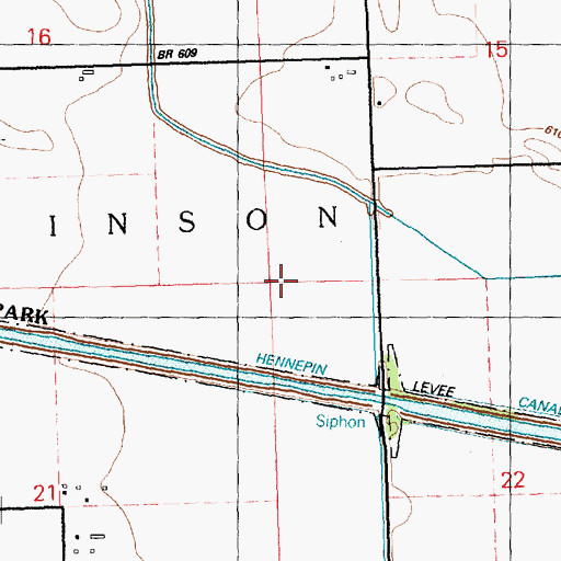 Topographic Map of Township of Atkinson, IL