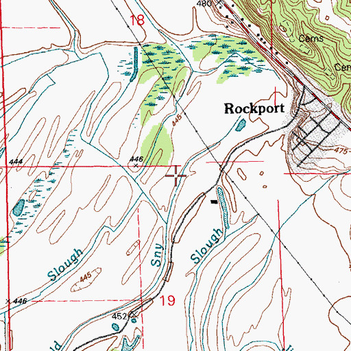 Topographic Map of Township of Atlas, IL