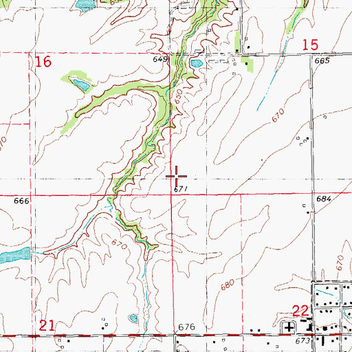 Topographic Map of Township of Augusta, IL