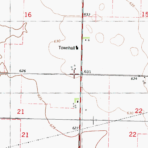 Topographic Map of Township of Austin, IL