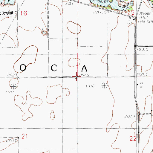 Topographic Map of Township of Avoca, IL