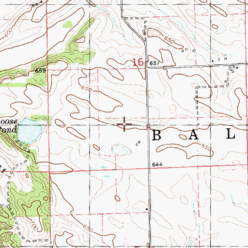Topographic Map of Township of Bald Bluff, IL