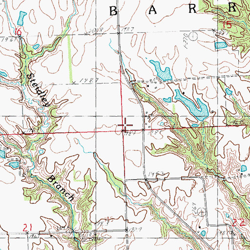 Topographic Map of Township of Barr, IL