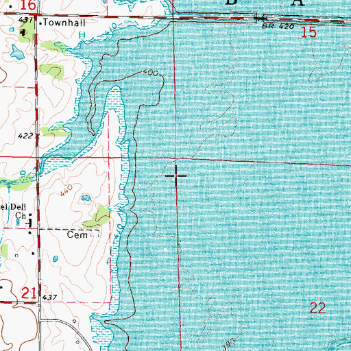 Topographic Map of Township of Barren, IL