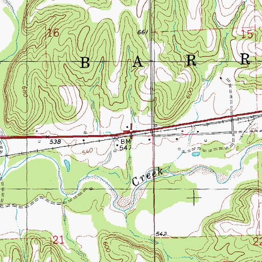 Topographic Map of Township of Barry, IL
