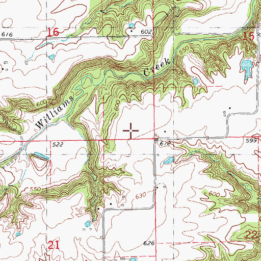 Topographic Map of Township of Birmingham, IL