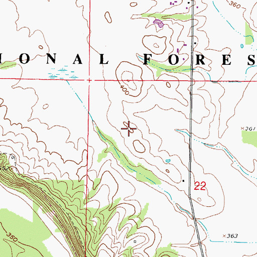 Topographic Map of Township of Bowlesville, IL