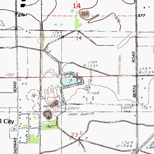 Topographic Map of Township of Braceville, IL