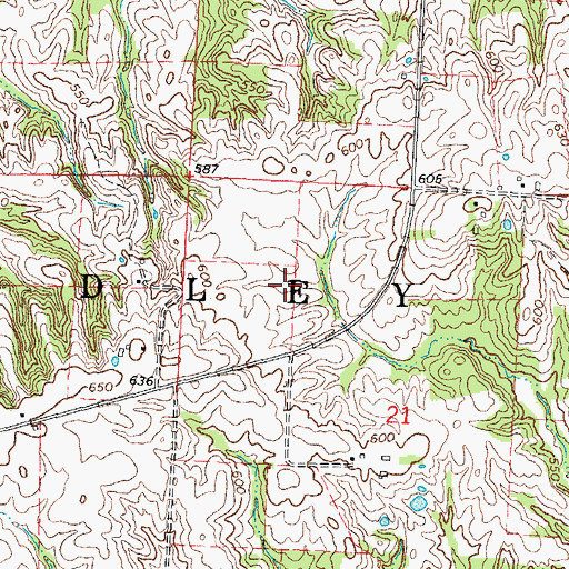 Topographic Map of Township of Bradley, IL