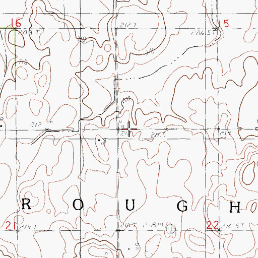 Topographic Map of Township of Broughton, IL