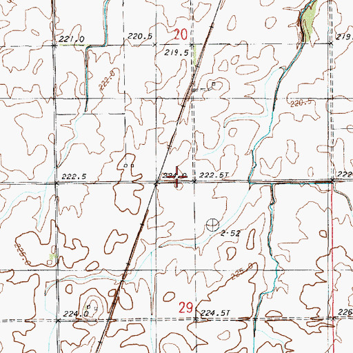Topographic Map of Township of Butler, IL