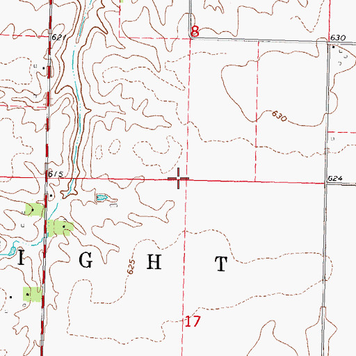 Topographic Map of Township of Cartwright, IL