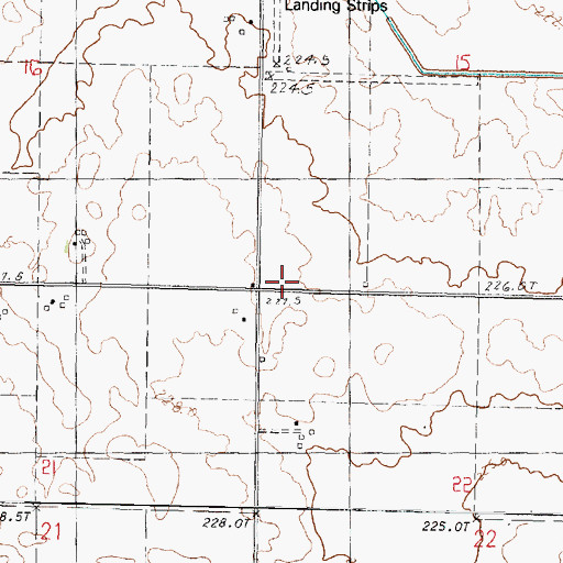 Topographic Map of Township of Clayton, IL