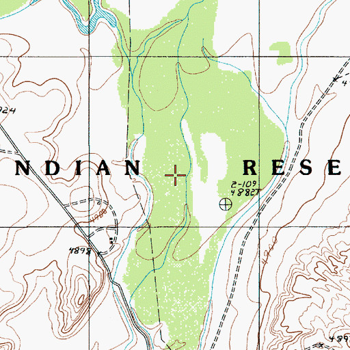 Topographic Map of Oraibi Wash, AZ