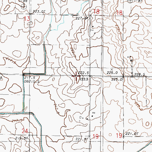 Topographic Map of Township of Compromise, IL