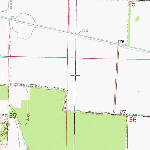 Topographic Map of Township of Crouch, IL