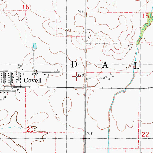 Topographic Map of Township of Dale, IL