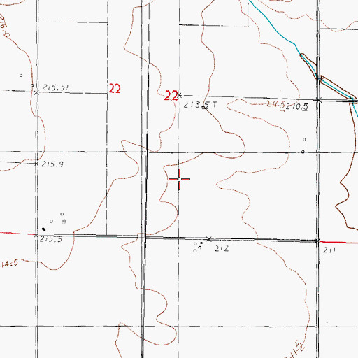 Topographic Map of Township of Dora, IL