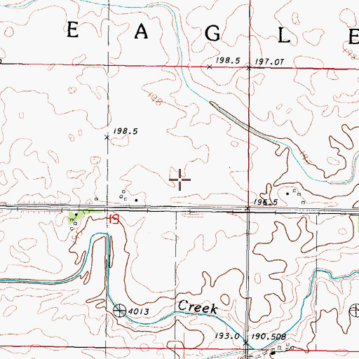 Topographic Map of Township of Eagle, IL