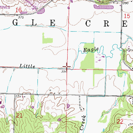 Topographic Map of Township of Eagle Creek, IL