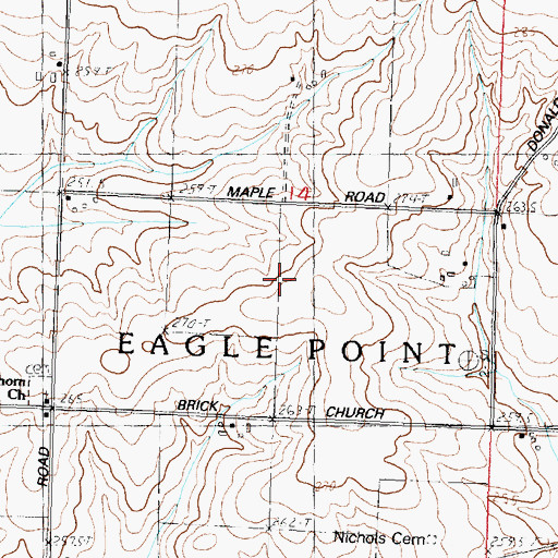 Topographic Map of Township of Eagle Point, IL
