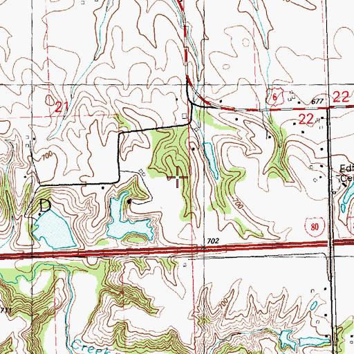 Topographic Map of Township of Edford, IL