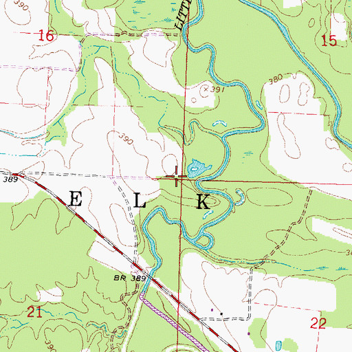 Topographic Map of Township of Elk, IL