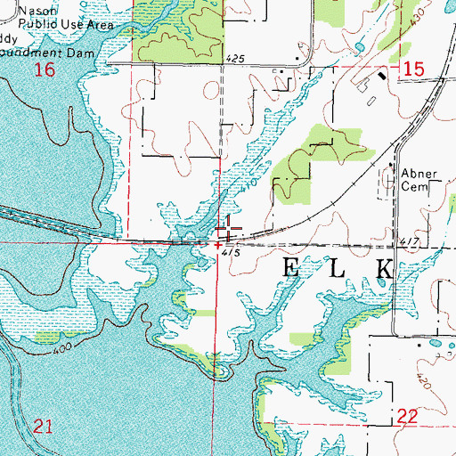 Topographic Map of Township of Elk Prairie, IL