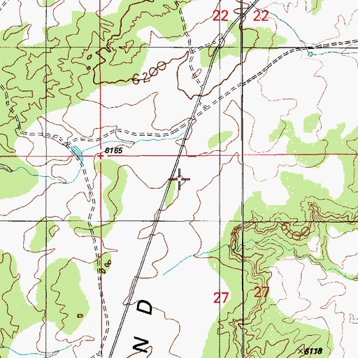 Topographic Map of Second Mesa, AZ