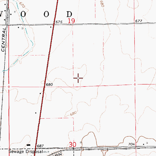 Topographic Map of Township of Elwood, IL