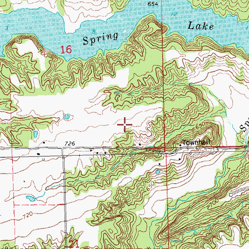 Topographic Map of Township of Emmet, IL