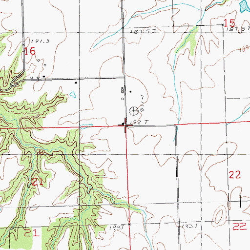 Topographic Map of Township of English, IL