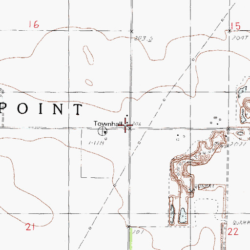 Topographic Map of Township of Eppards Point, IL