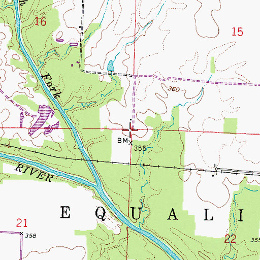 Topographic Map of Township of Equality, IL