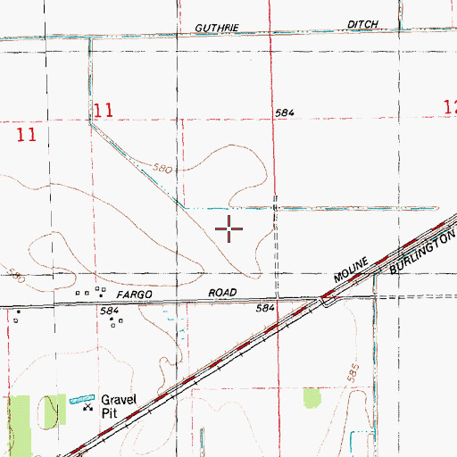 Topographic Map of Township of Erie, IL