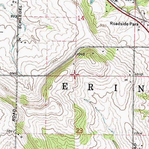 Topographic Map of Township of Erin, IL