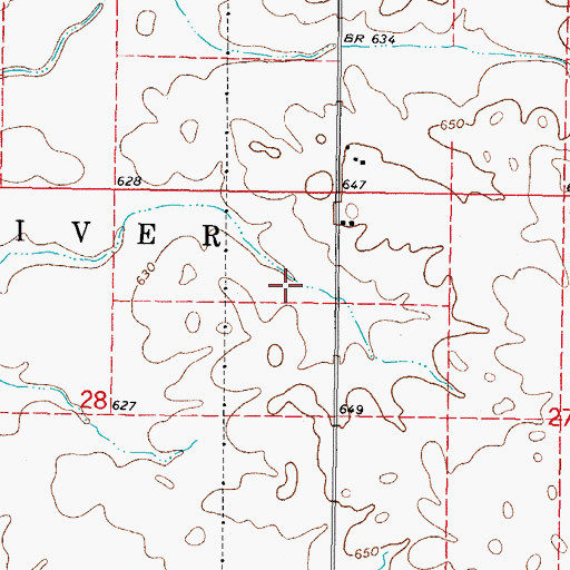 Topographic Map of Township of Fall River, IL