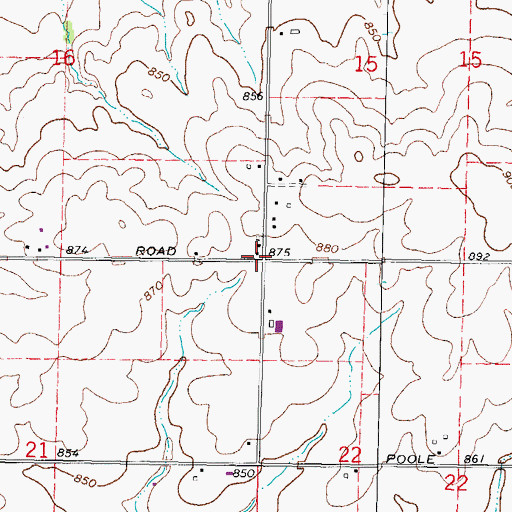 Topographic Map of Township of Flora, IL