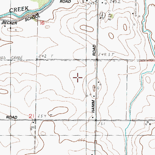 Topographic Map of Township of Florence, IL