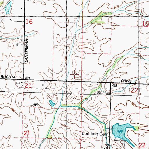 Topographic Map of Township of Fort Russell, IL