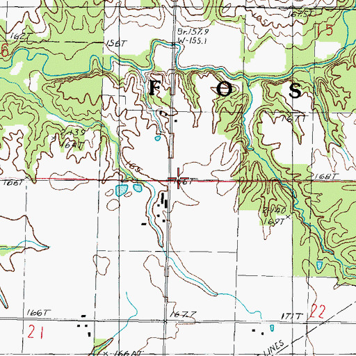 Topographic Map of Township of Foster, IL
