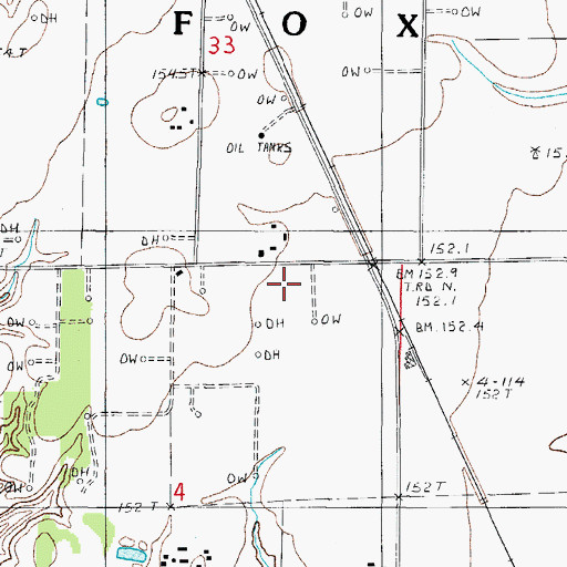 Topographic Map of Township of Fox, IL