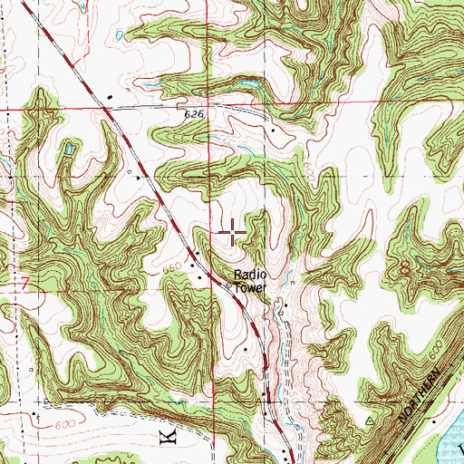 Topographic Map of Township of Frederick, IL