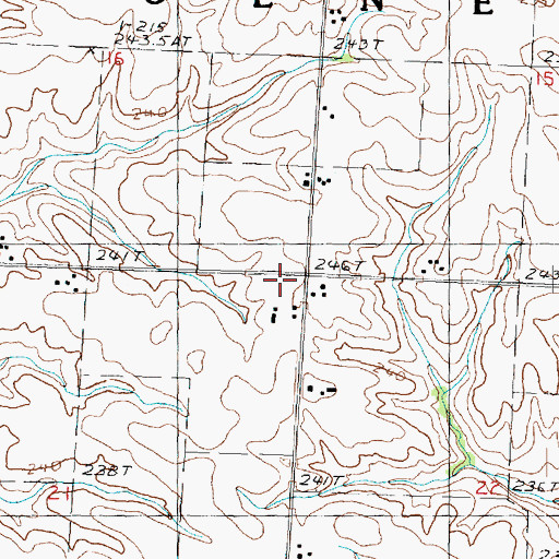Topographic Map of Township of Genesee, IL