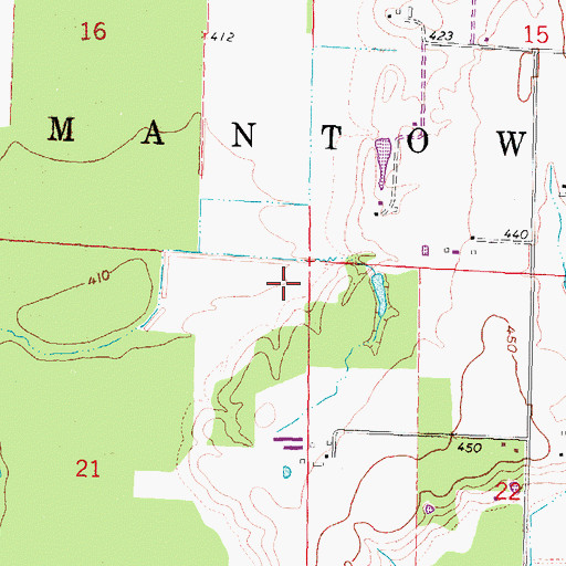 Topographic Map of Township of Germantown, IL