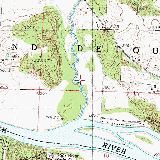 Topographic Map of Township of Grand Detour, IL