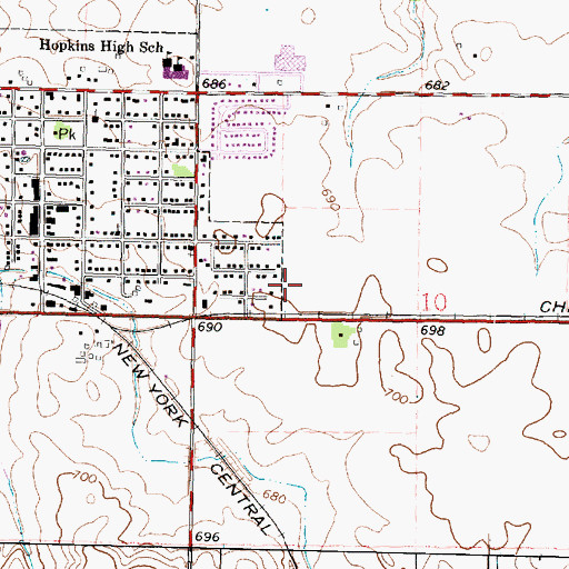 Topographic Map of Township of Granville, IL