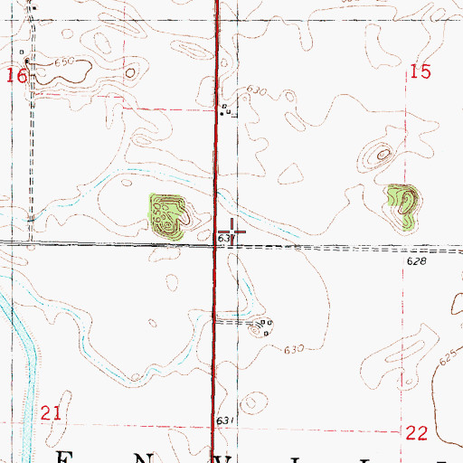 Topographic Map of Township of Greenville, IL