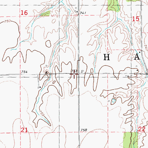 Topographic Map of Township of Hale, IL