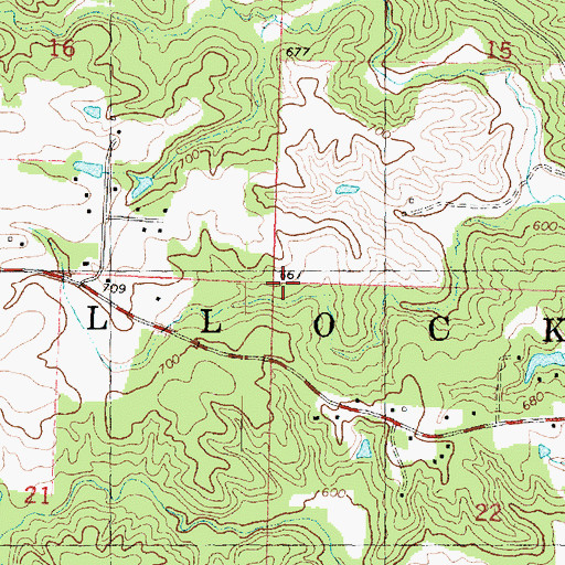 Topographic Map of Township of Hallock, IL